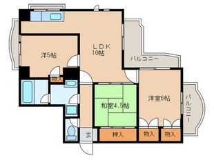 イーストガーデン　ポプラ館の物件間取画像